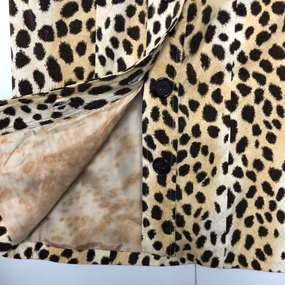 L.A.M.B. By Gwen Stefani Leopard Print Button Front Pencil Skirt - Picture 8 of 9